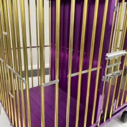 Aeolus 2-Berth Show Trolley With 4" Nylon Wheels [Gold And Purple] -Wahl Shop T KB511NAT GP Kit 5