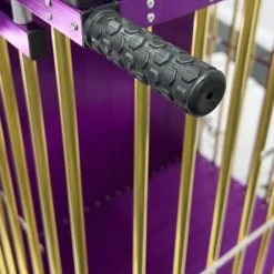 Aeolus 2-Berth Show Trolley With 6" Rubber Wheels [Gold And Purple] -Wahl Shop T KB511NAT GP Kit6W 6