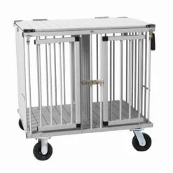 Aeolus 2-Berth Show Trolley With 6" Rubber Wheels - Large [Silver]