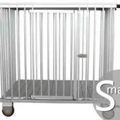 Aeolus 1-Berth Show Trolley With 6" Rubber Wheels - Small [Silver]