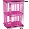 Aeolus 2-Berth Double Deck Show Trolley With 4" Nylon Wheels - XSmall [Pink] -Wahl Shop T KB514NAT PK Kit