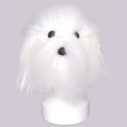 KissGrooming Head Hair For Teddy Bear And Bichon Model Dog [White]