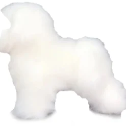 KissGrooming Bichon Frise Coat For Model Dog Mannequin [White]
