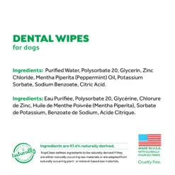 Tropiclean Fresh Breath Dental Wipes 50 Sheets -Wahl Shop TC 00287 3